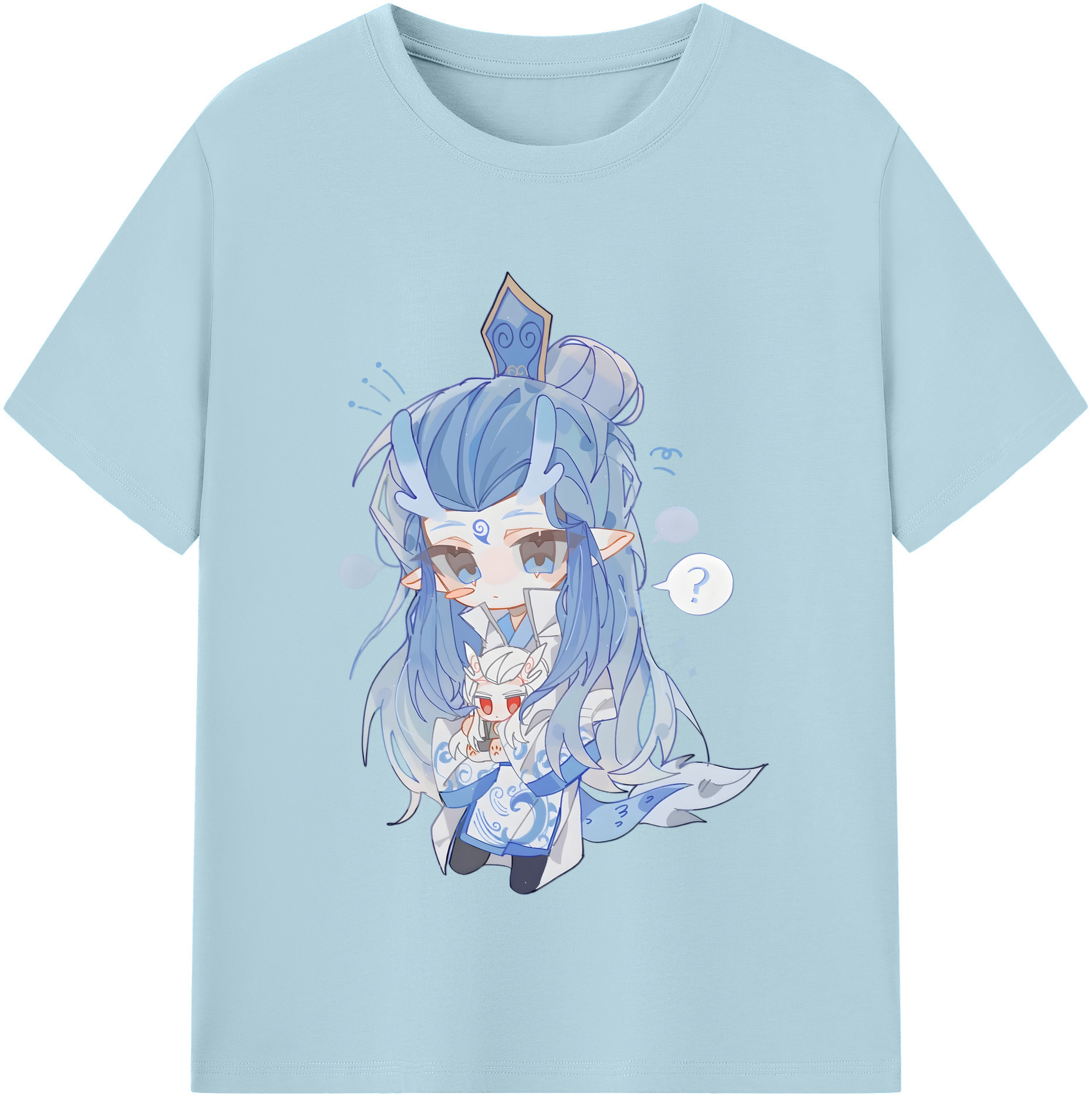 （画像用） Ne Zha 2 ナタ 魔童の大暴れ 綿100％半袖Tシャツ（フロントプリント）
